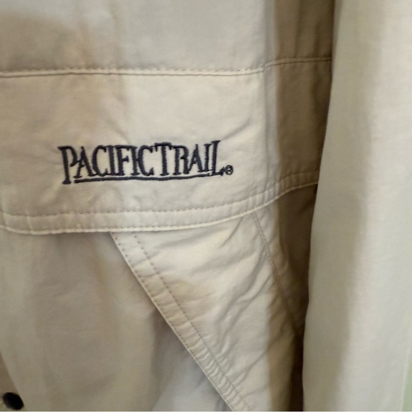 Pacific Trail Cream Outerwear men’s jacket wind breaker hooded size XL - Picture 5 of 11